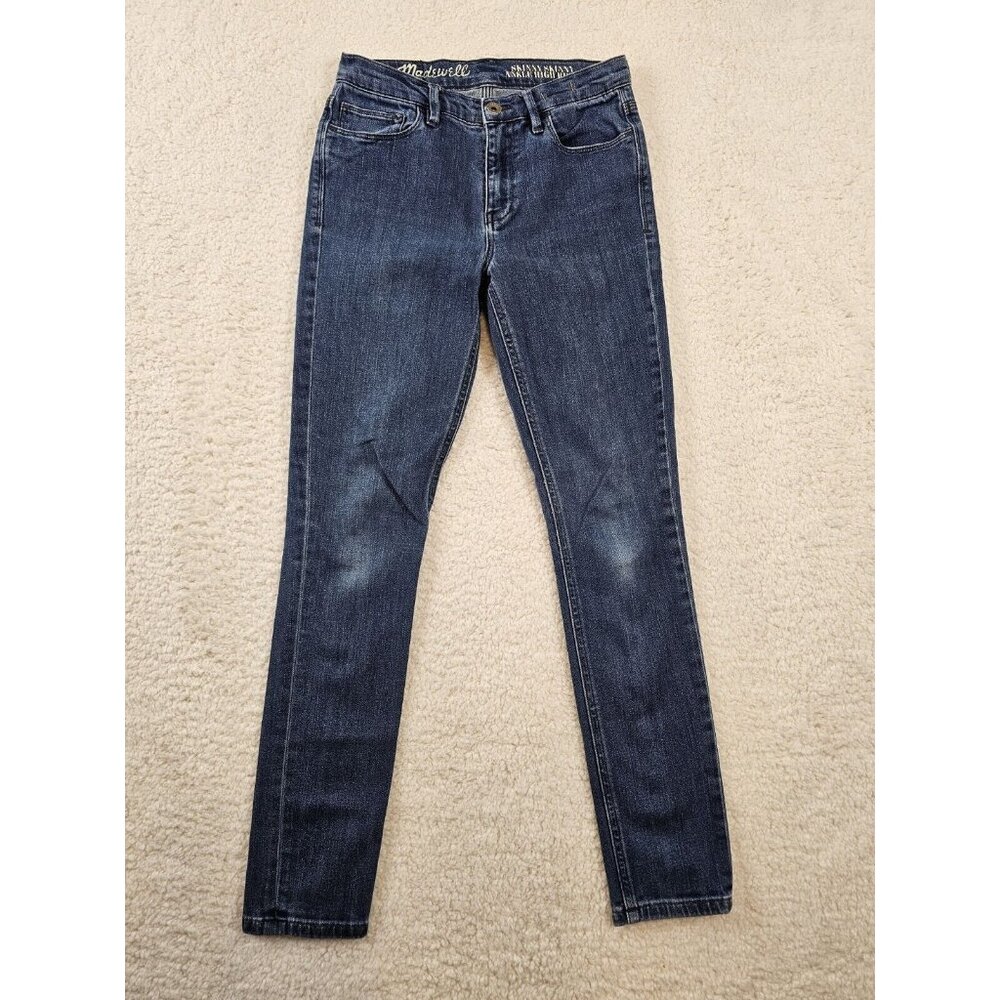 Madewell Jeans‎ Women's 25 Skinny Skinny Ankle High Riser Medium Wash Denim
